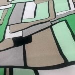 Raso Estampado Cuadros Verde - Imagen 2