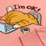 Pijama Mujer Invierno Gato Rosa - Imagen 2