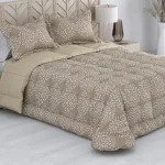 Edredón Cama Grande Estampado Marrón