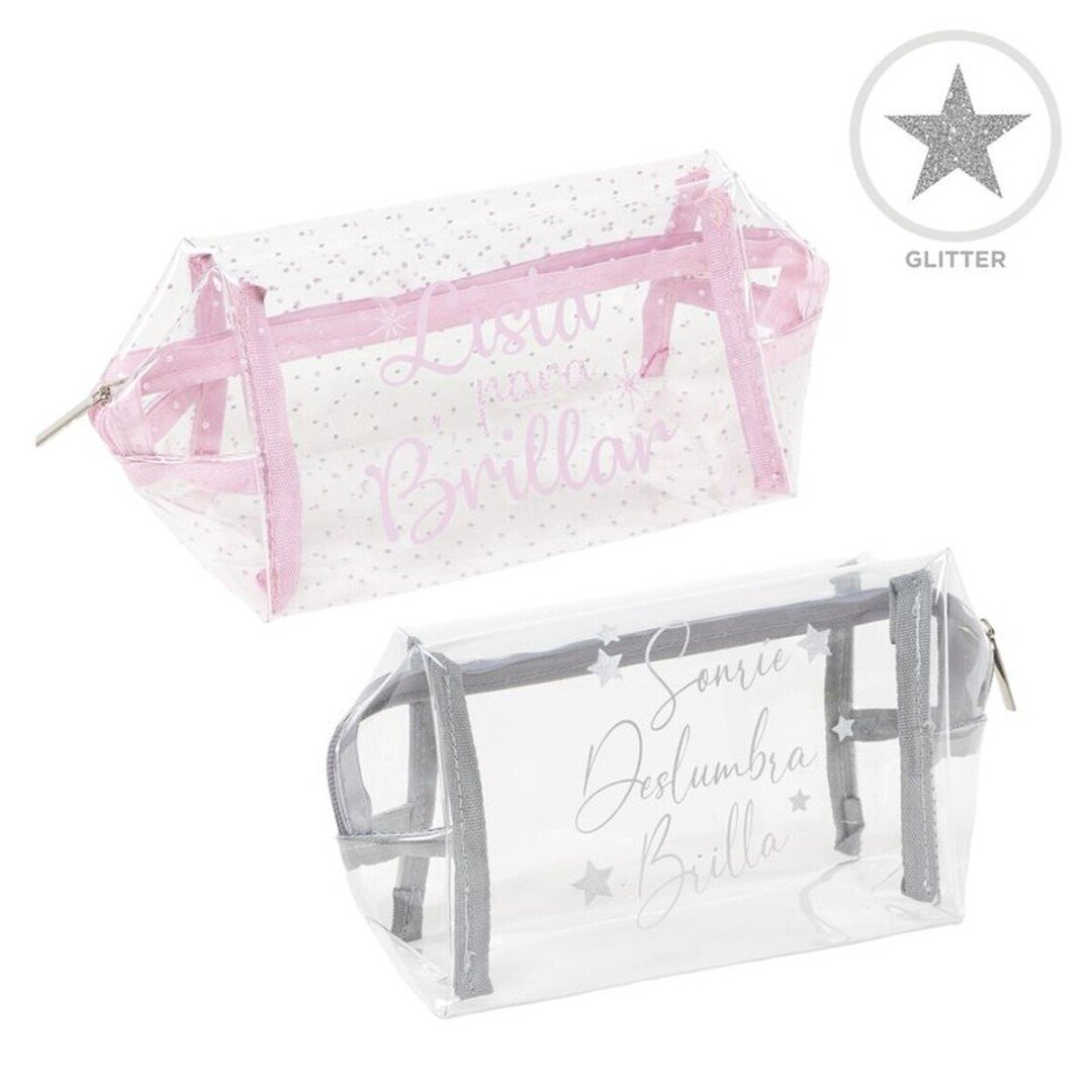 Y8JH00024220 Neceser Transparente Frase - Imagen 1