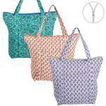 Bolso Estampado Algodón Cremallera