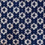 Tela de Encaje Estrellas Azul Marino - Imagen 2